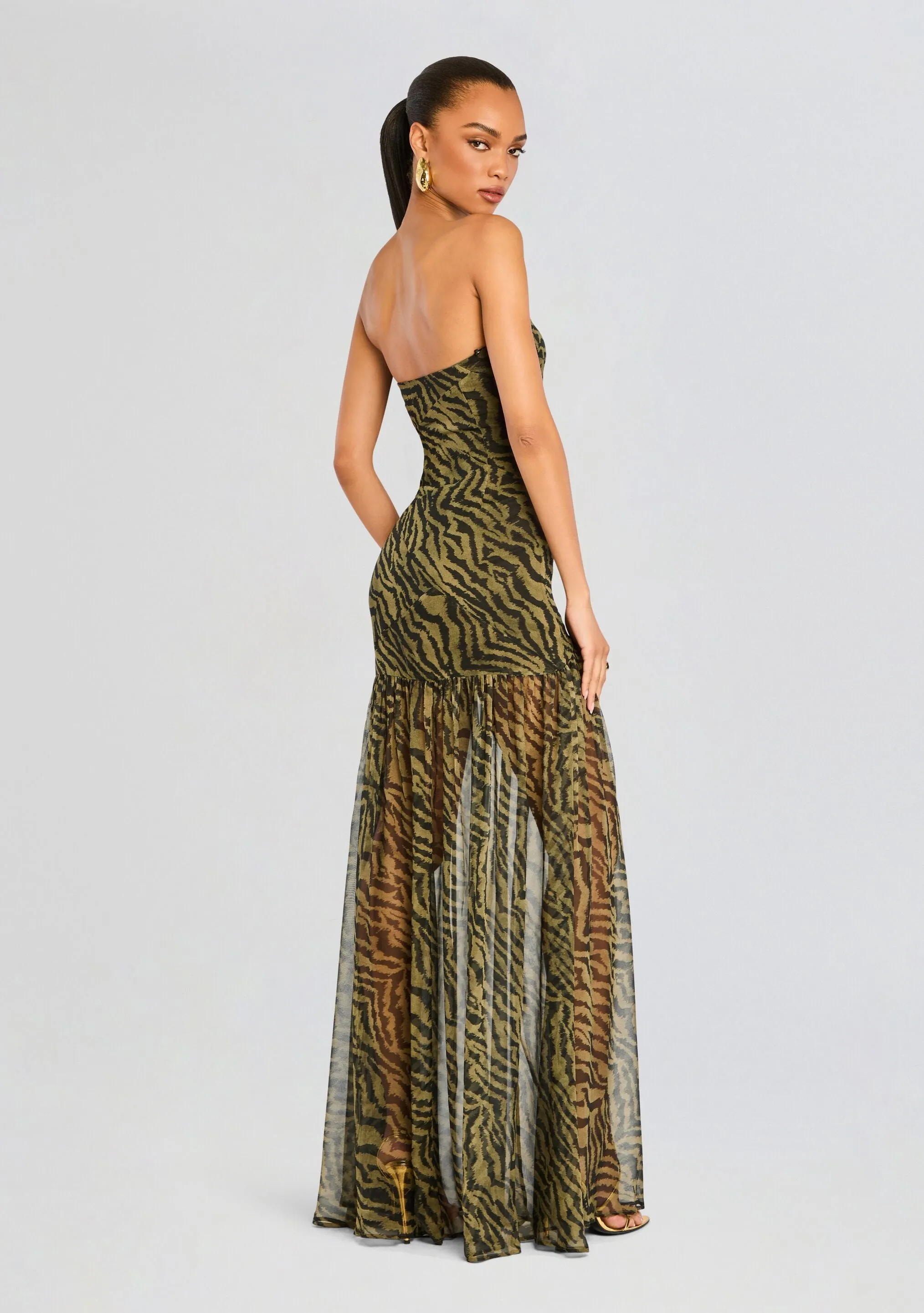 Nicole Silk Chiffon Dress