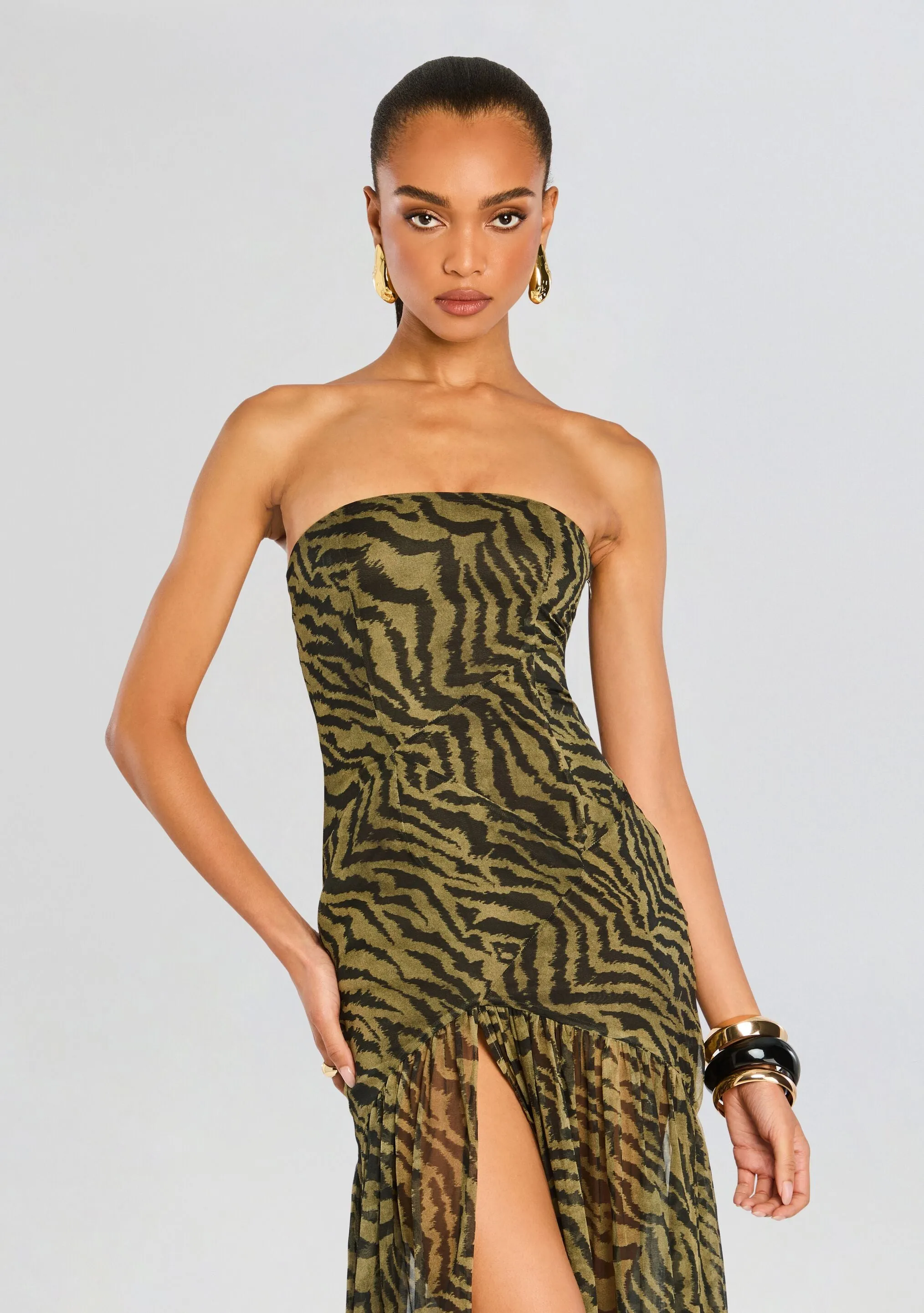 Nicole Silk Chiffon Dress