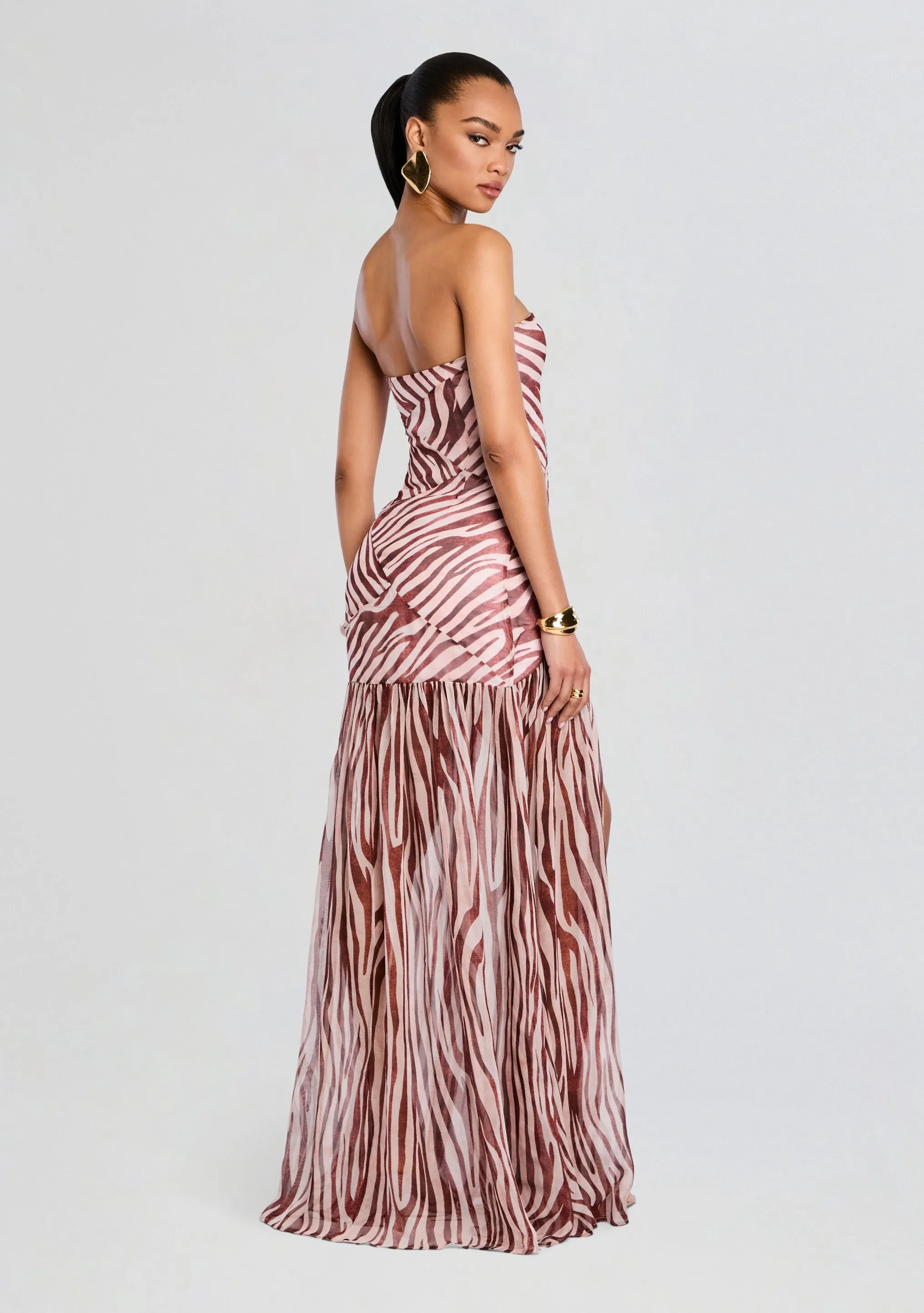 Nicole Silk Chiffon Dress