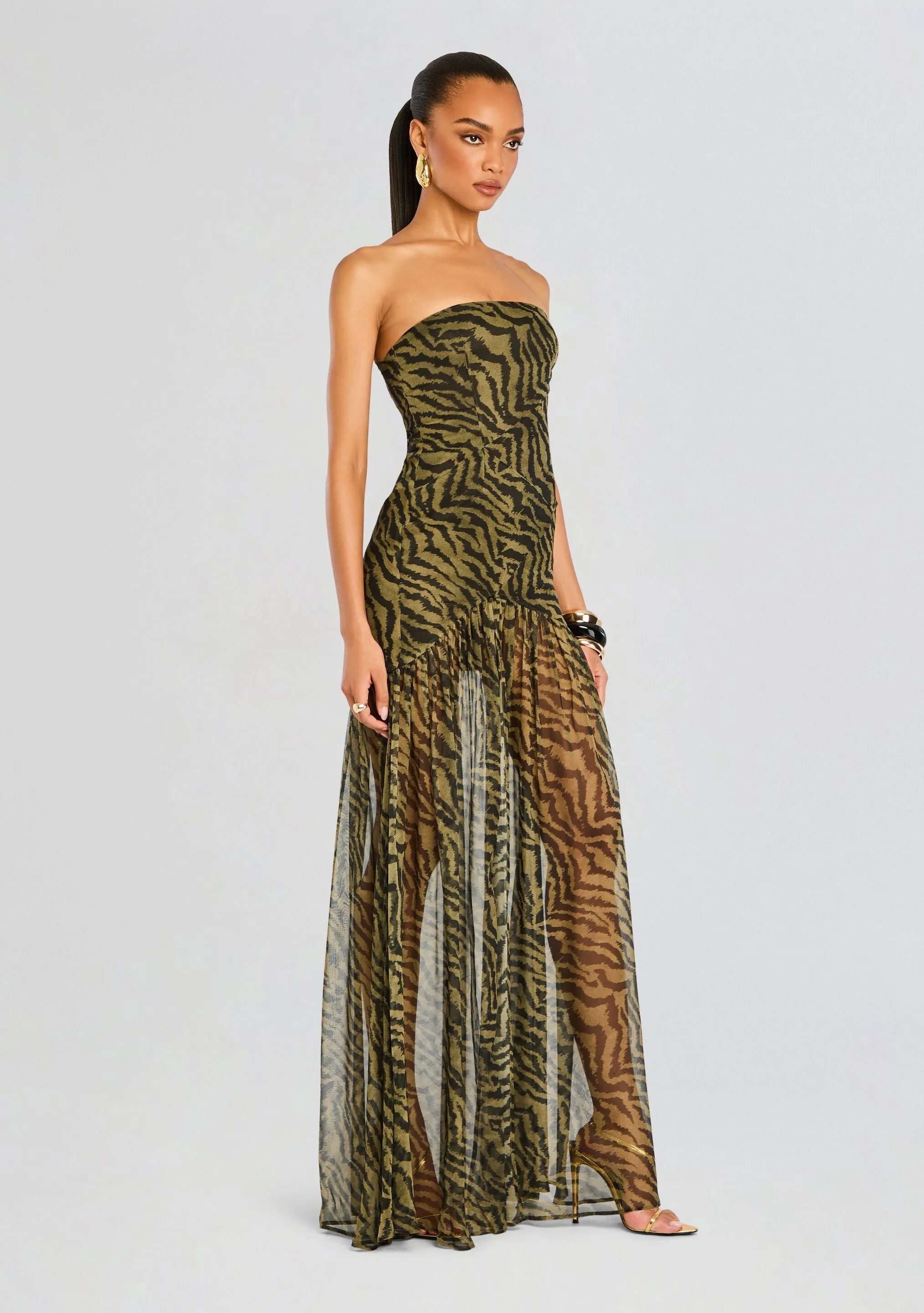 Nicole Silk Chiffon Dress