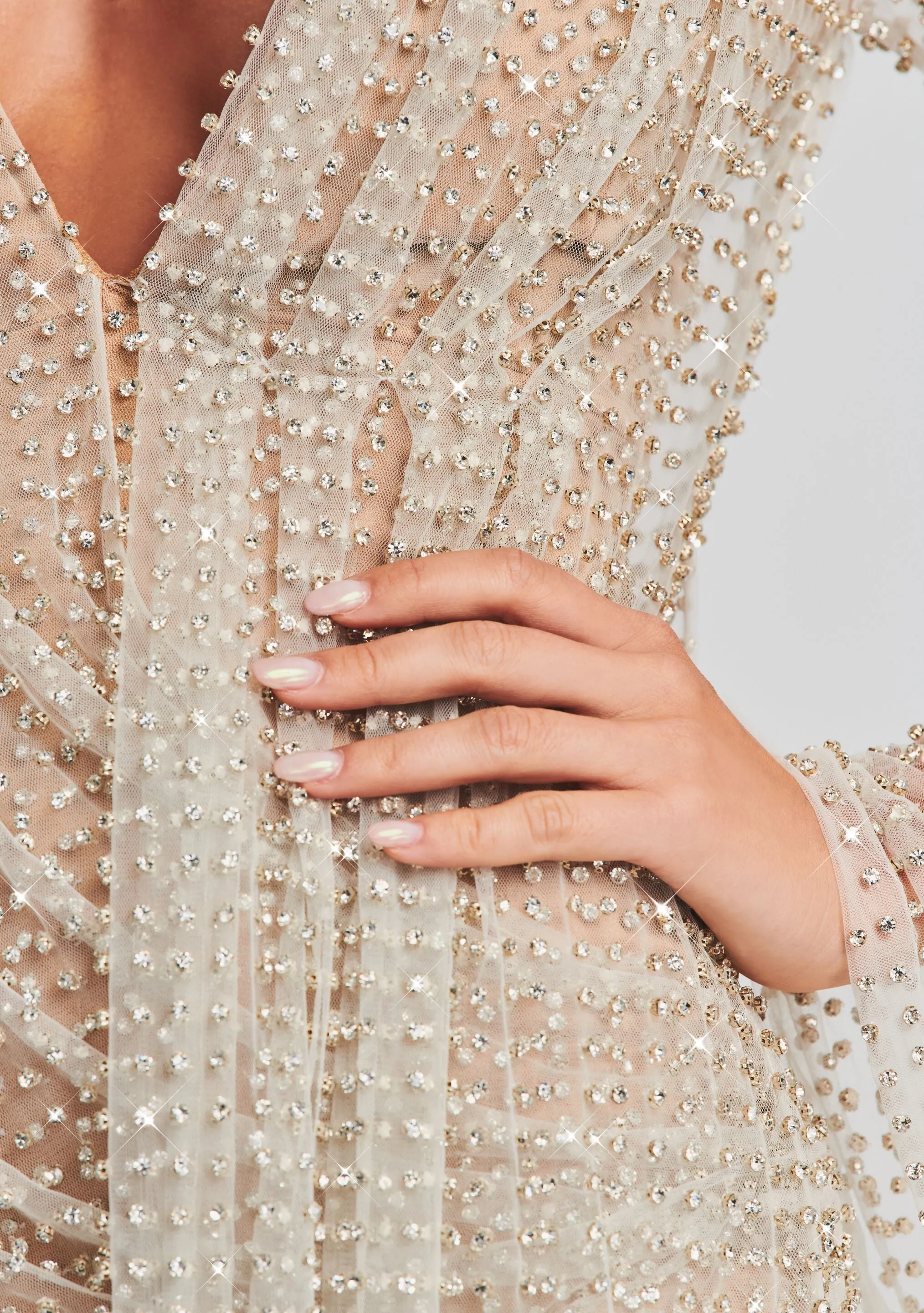 Opal Crystal Embellished Dress