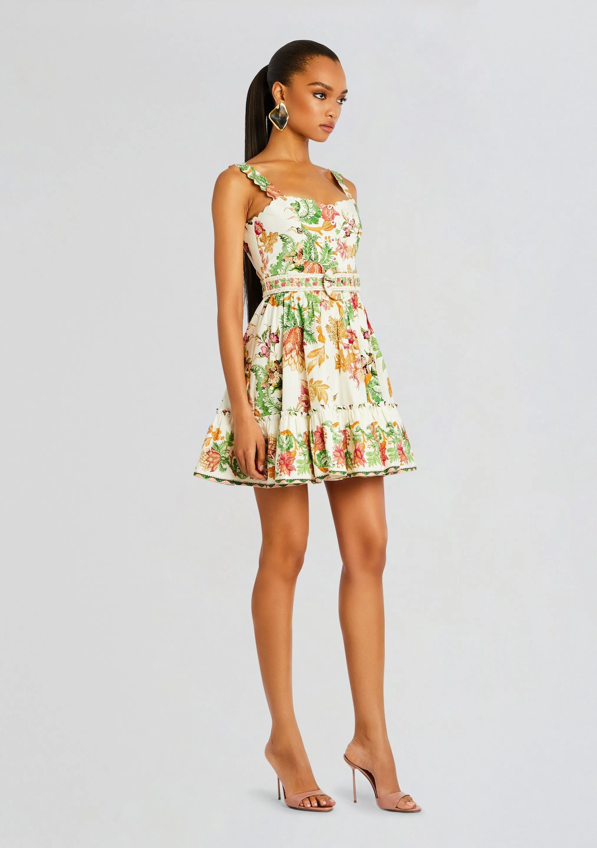 Pahi Short Dress With Belt
