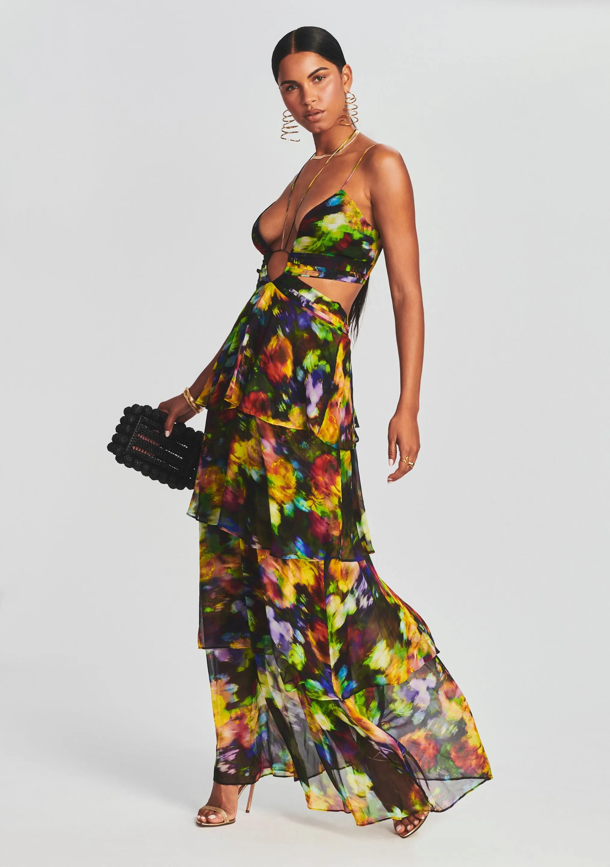 Paulina Silk Chiffon Dress