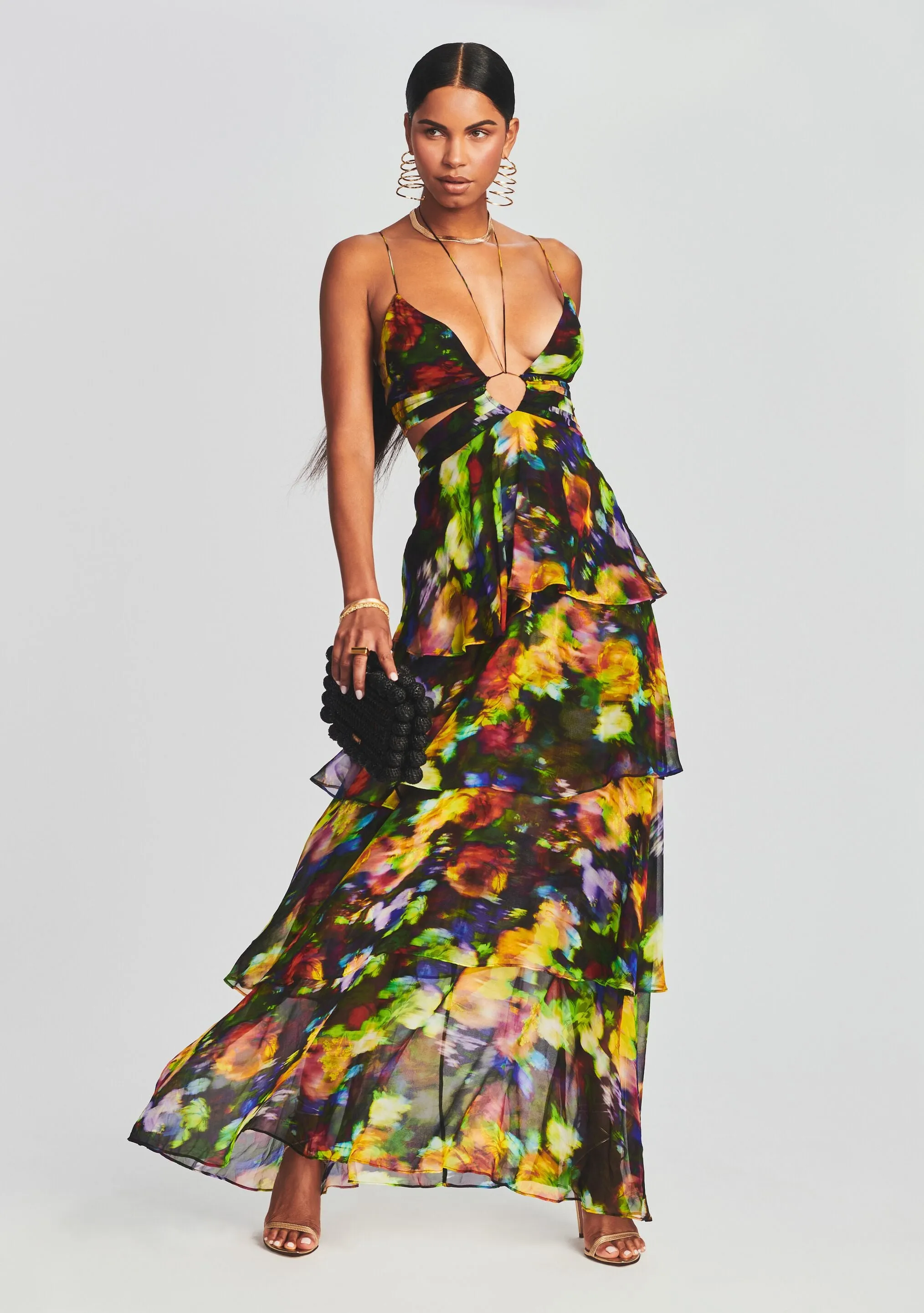 Paulina Silk Chiffon Dress