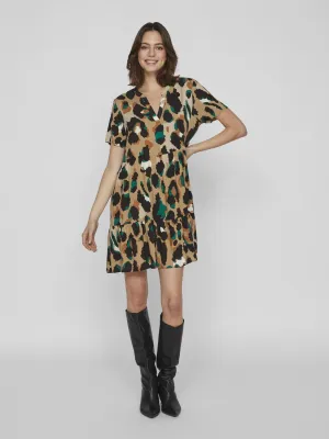 PAYA V NECK DRESS (ULTRAMARINE GREEN)