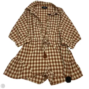 Romper By Aakaa In Brown & Tan, Size: S