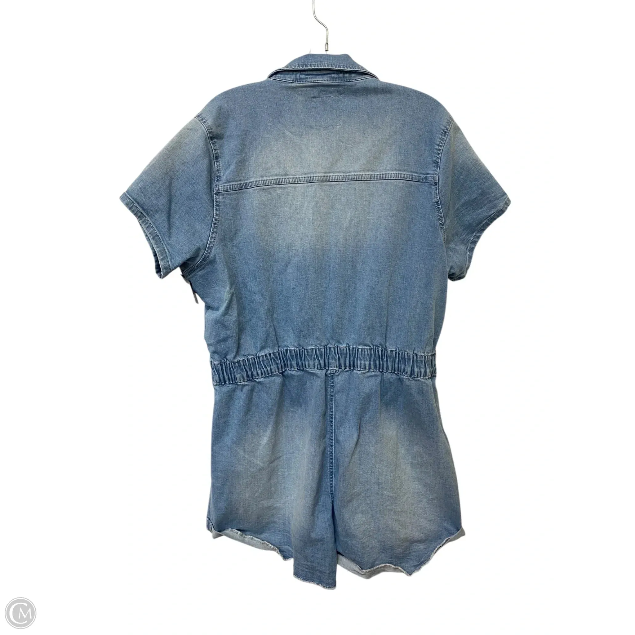 Romper By Celebrity Pink In Blue Denim, Size: 3x