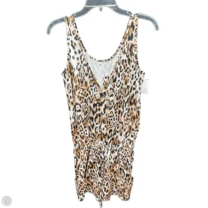 Romper By Clothes Mentor In Leopard Print, Size: S