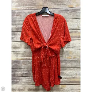 Romper By Clothes Mentor In Red, Size: L