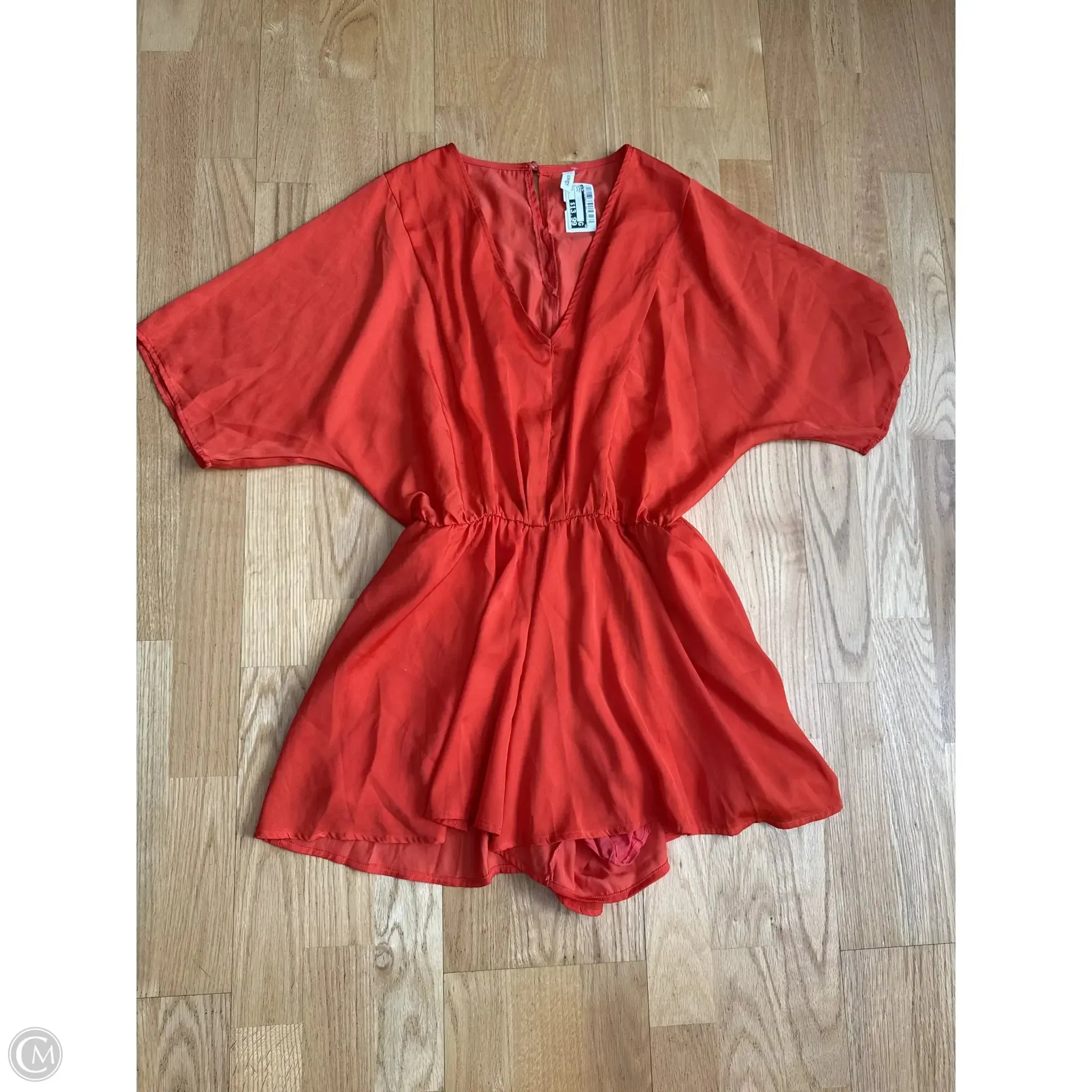 Romper By Glam In Orange, Size: S