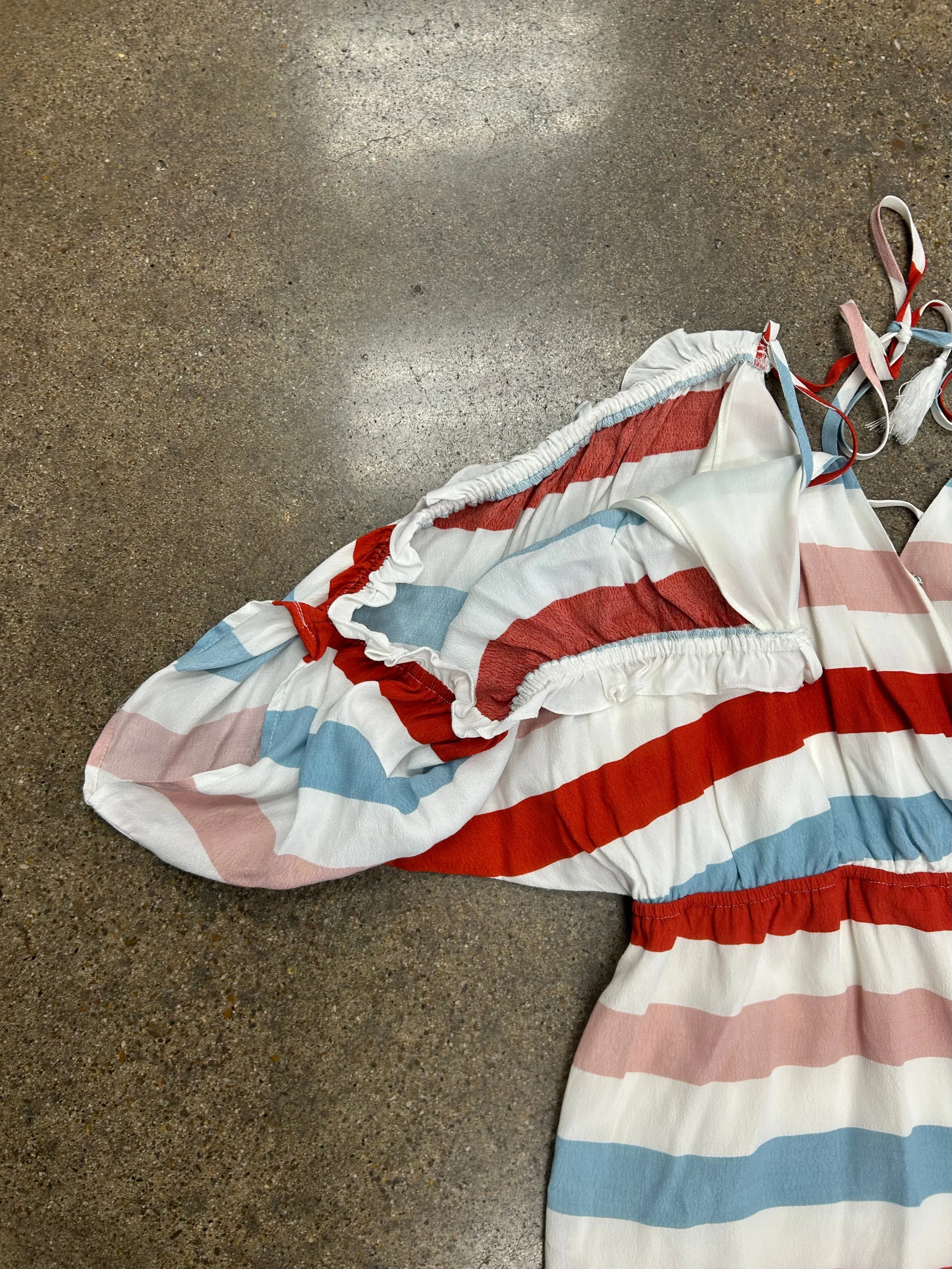 Romper By Lovers & Friends In Blue & Red & White, Size:L