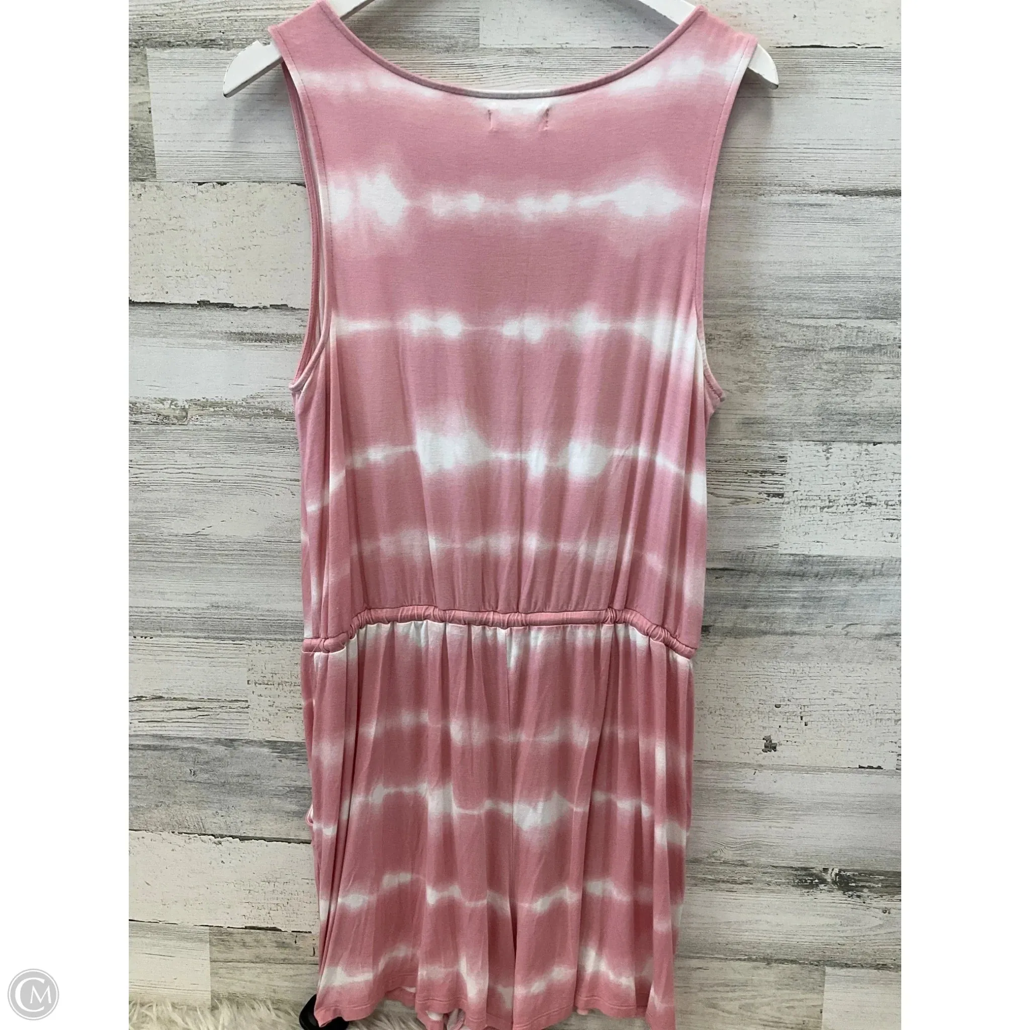 Romper By Maurices In Pink & White, Size: L