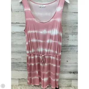 Romper By Maurices In Pink & White, Size: L