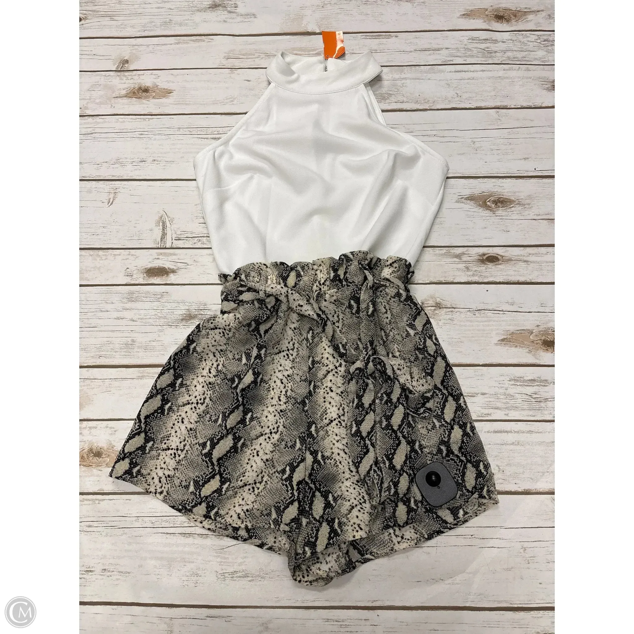 Romper By Mi Ami In Snakeskin Print, Size: S