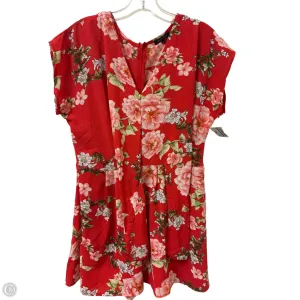 Romper By Papermoon In Red, Size: L