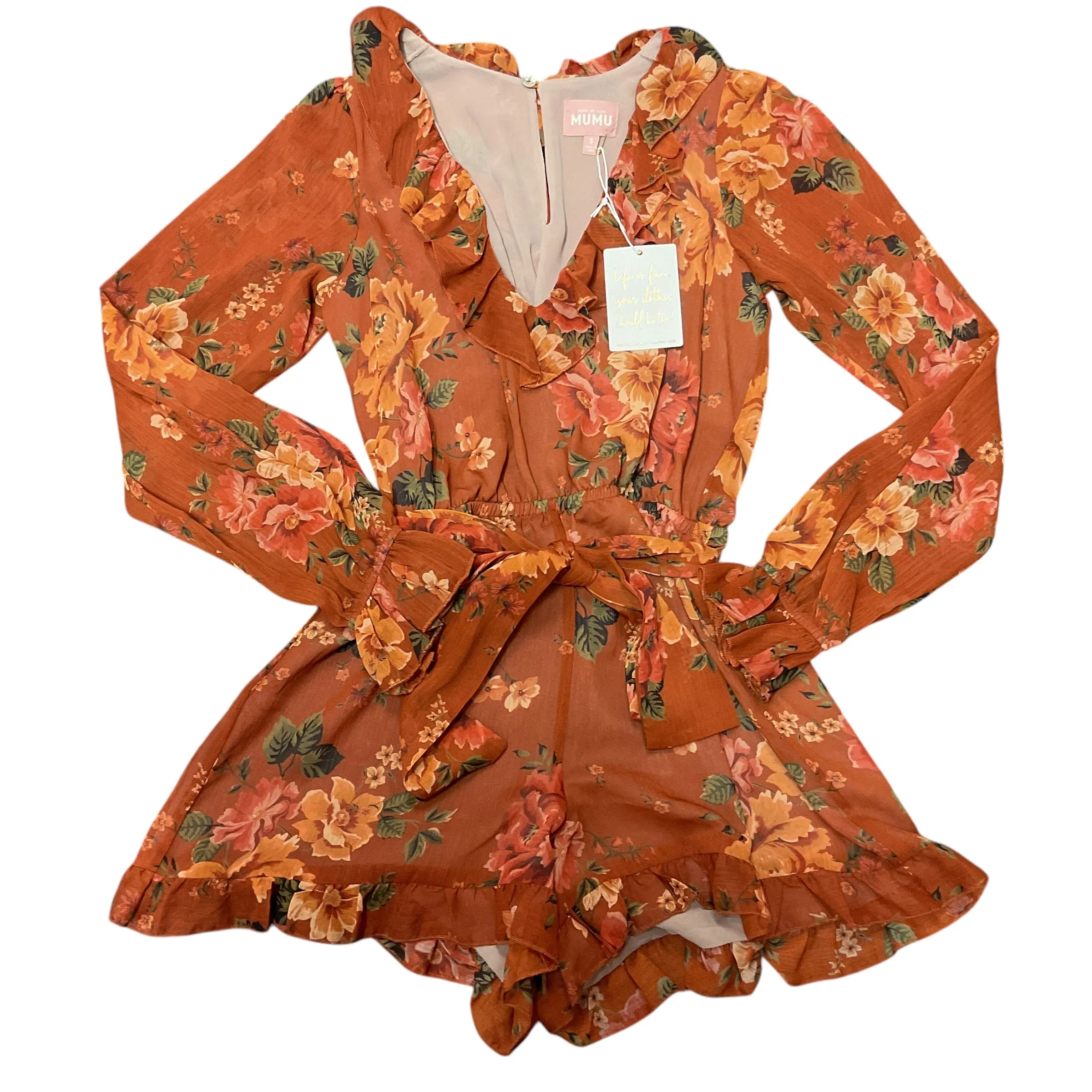 Romper By Show Me Your Mumu In Orange, Size:S