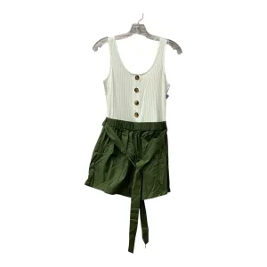 Romper By Soly  Hux In Green & White, Size:M