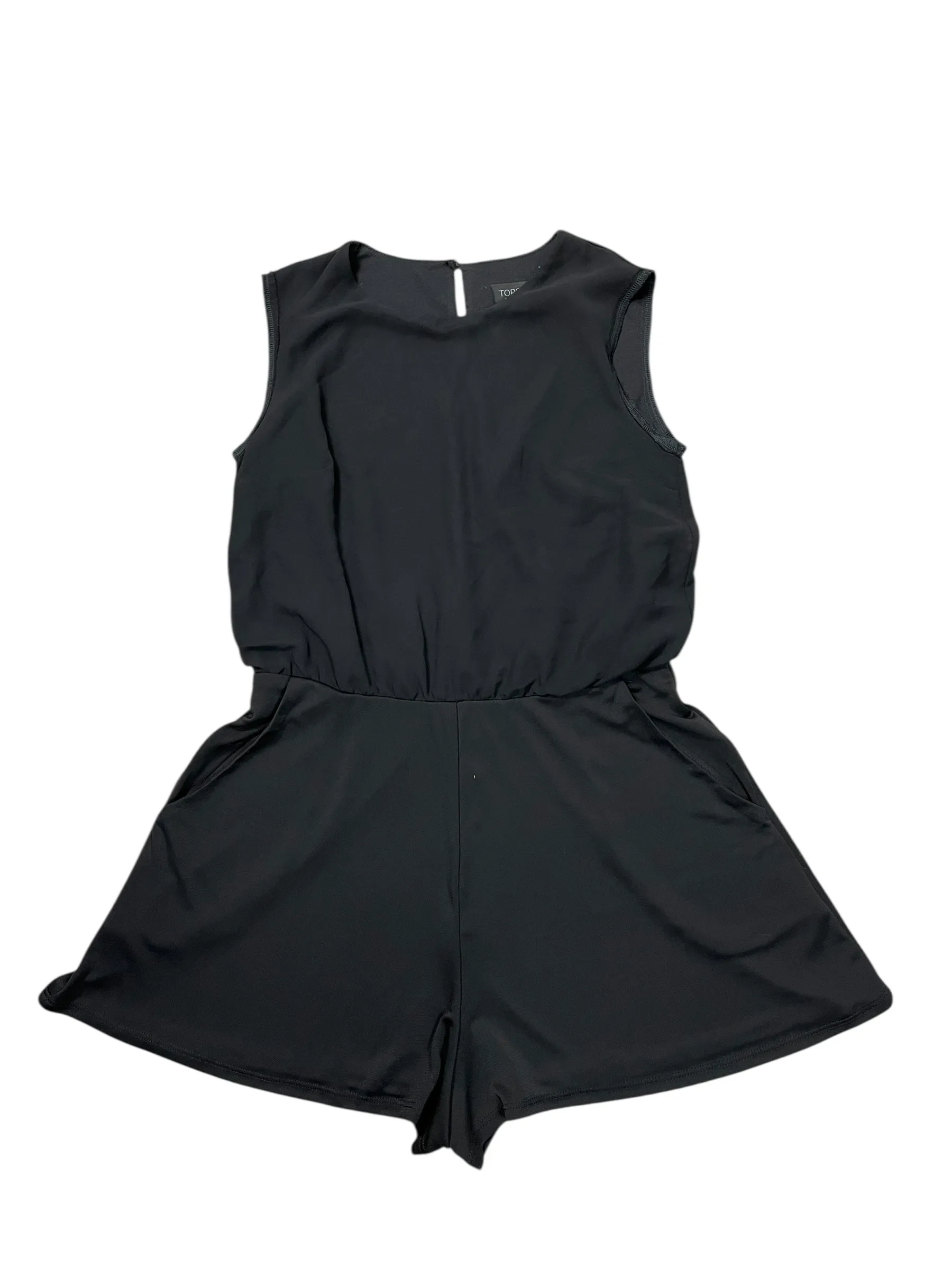 Romper By Topshop In Black, Size:S