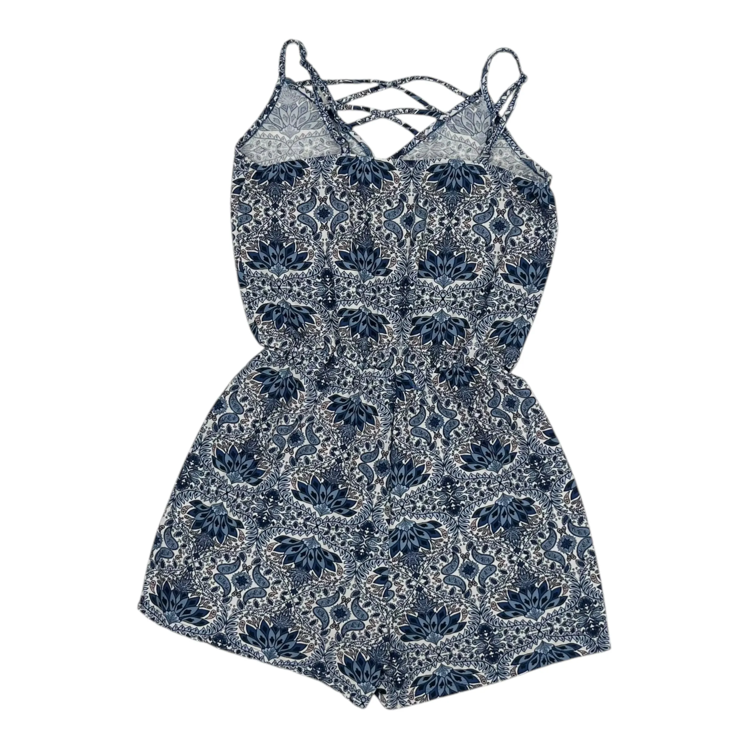 Romper By Ultra Flirt In Blue, Size:L