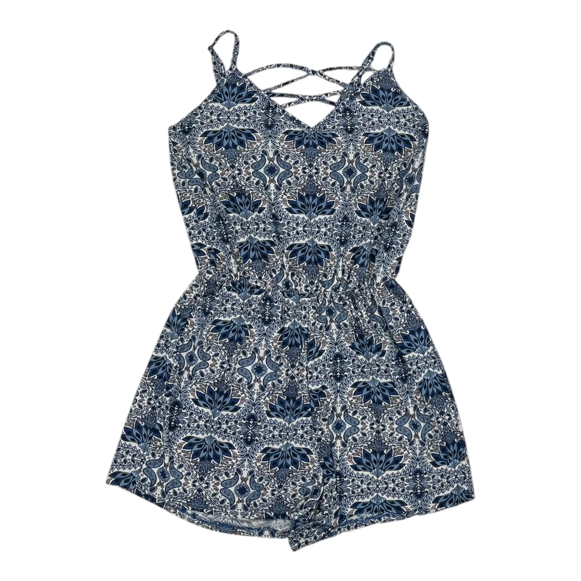Romper By Ultra Flirt In Blue, Size:L