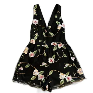 Romper By Urban Outfitters In Black & Pink, Size: S