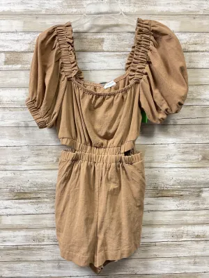 Romper By Vestique In Tan, Size:S