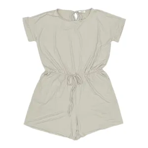 Romper By Zenana Outfitters In Tan, Size:3X
