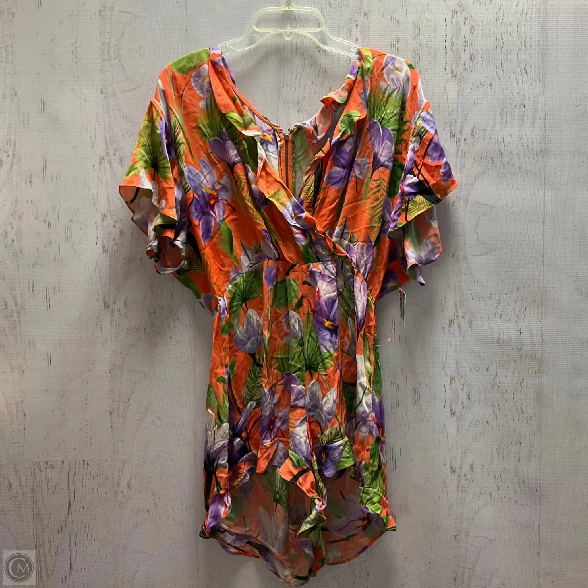 Romper Designer By Alice   Olivia In Floral Print, Size: 8
