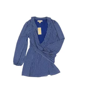 Romper Designer By Michael Kors In Blue, Size:Xs