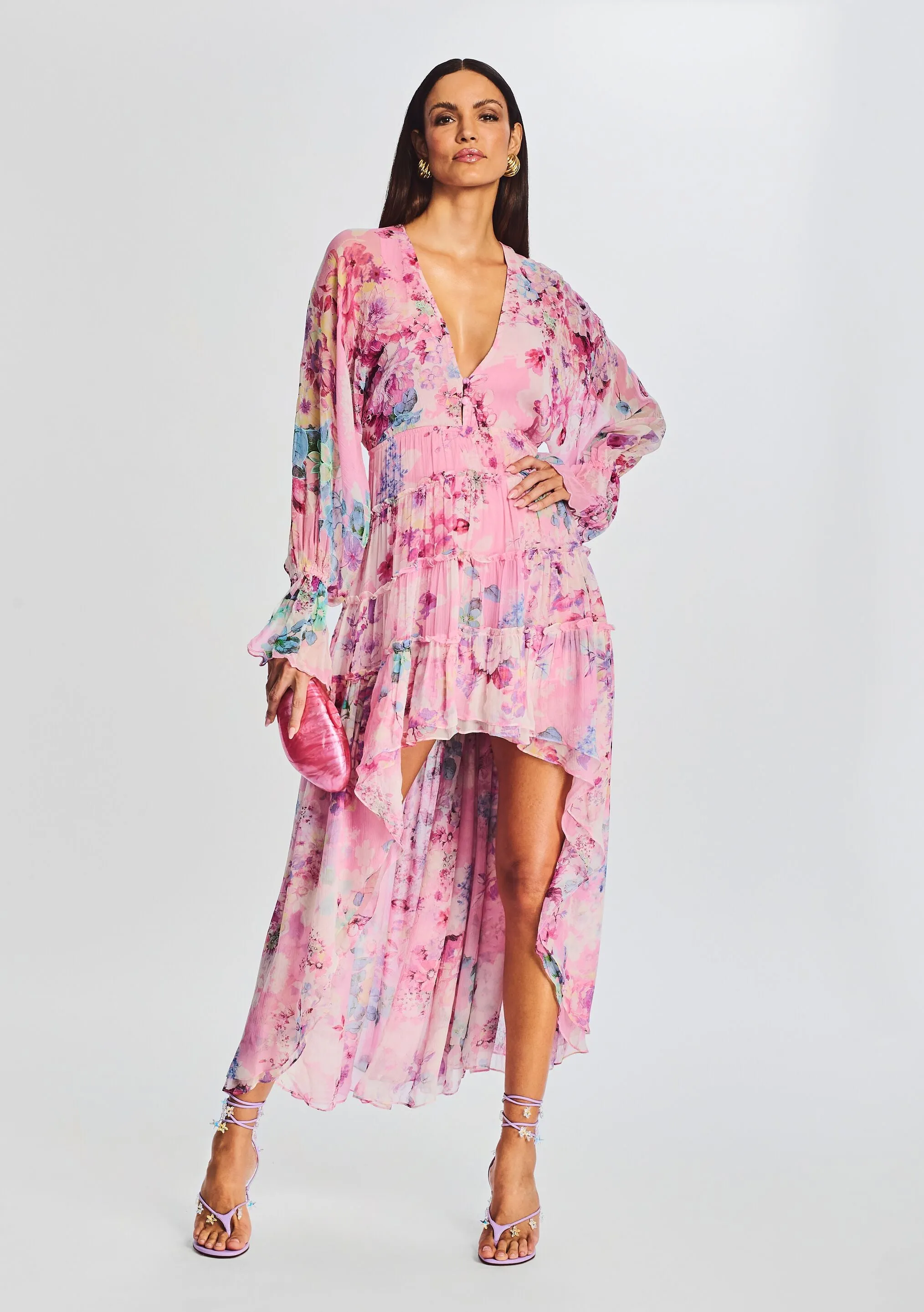 Sage High Low Dress