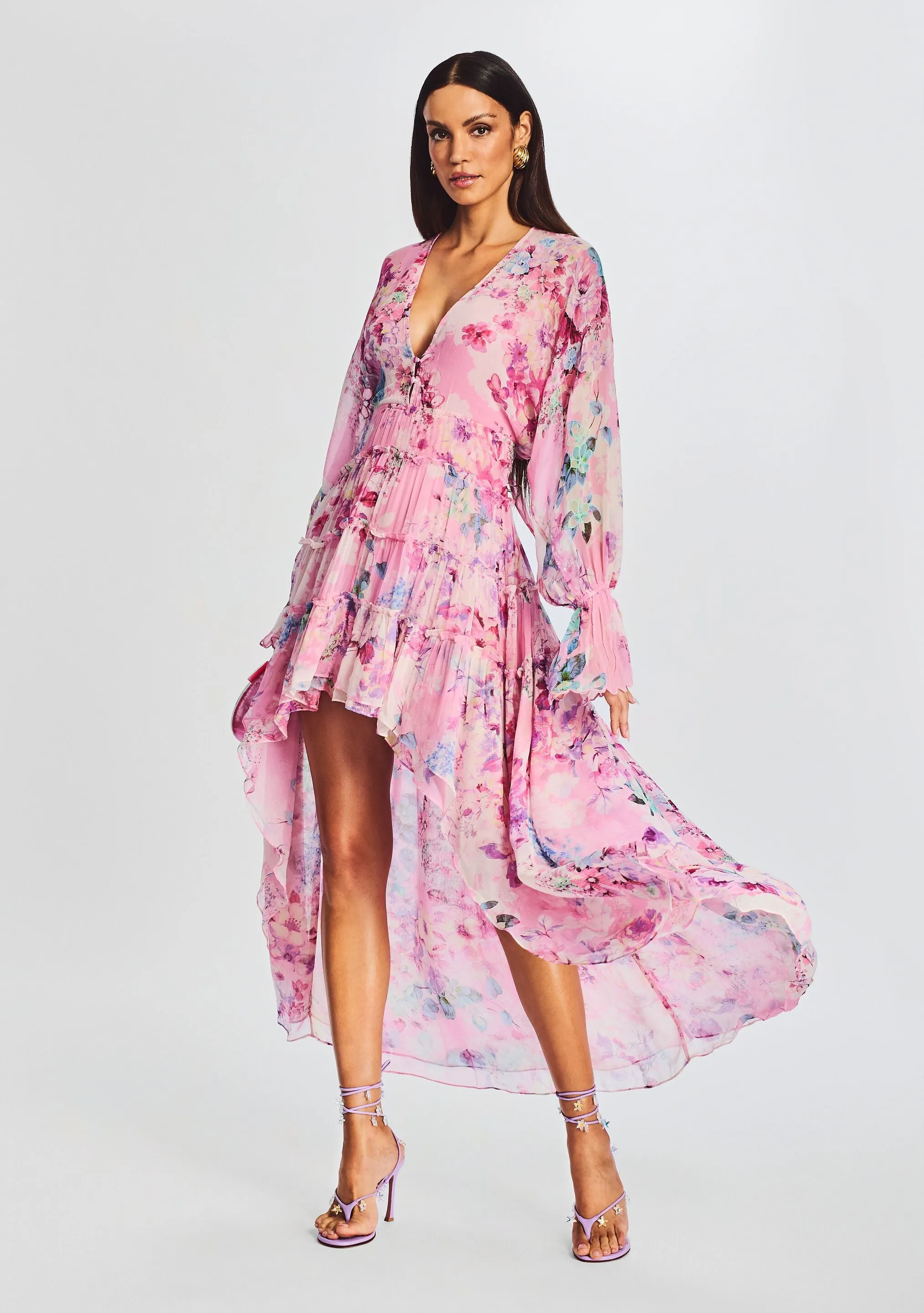 Sage High Low Dress
