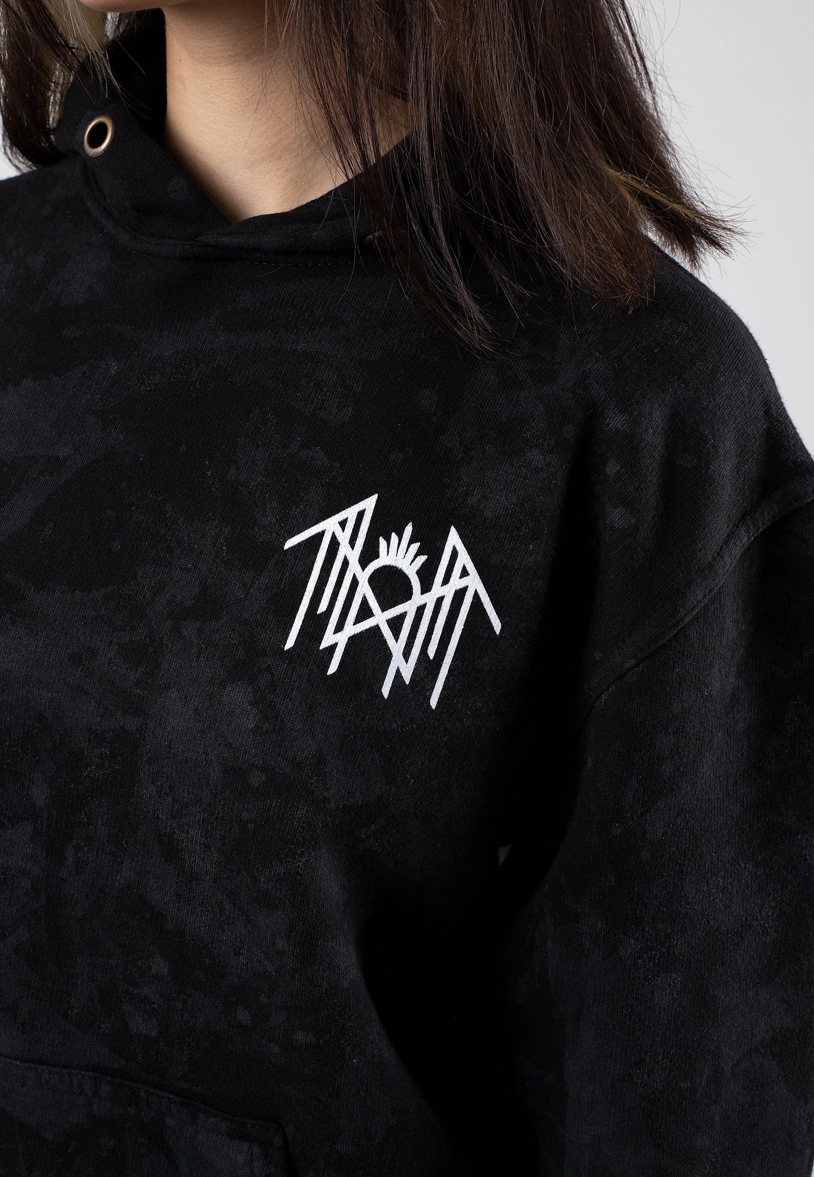 Sleep Token - Reaper Angel Grey/Black Tie Dye - Hoodie