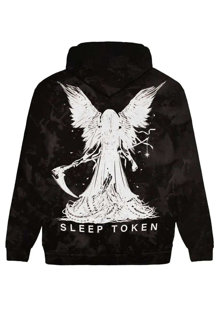 Sleep Token - Reaper Angel Grey/Black Tie Dye - Hoodie