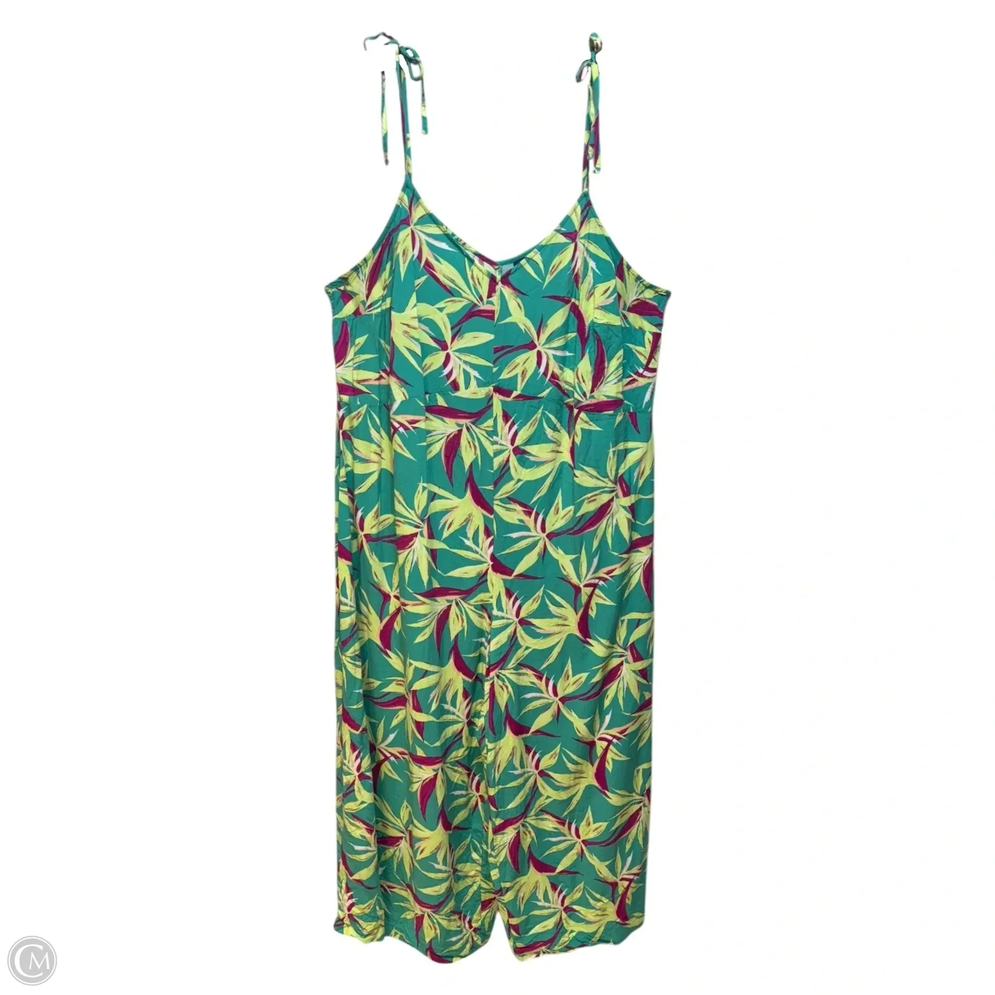 Tie Strap Jumpsuit By Old Navy In Multi-colored, Size: 2x