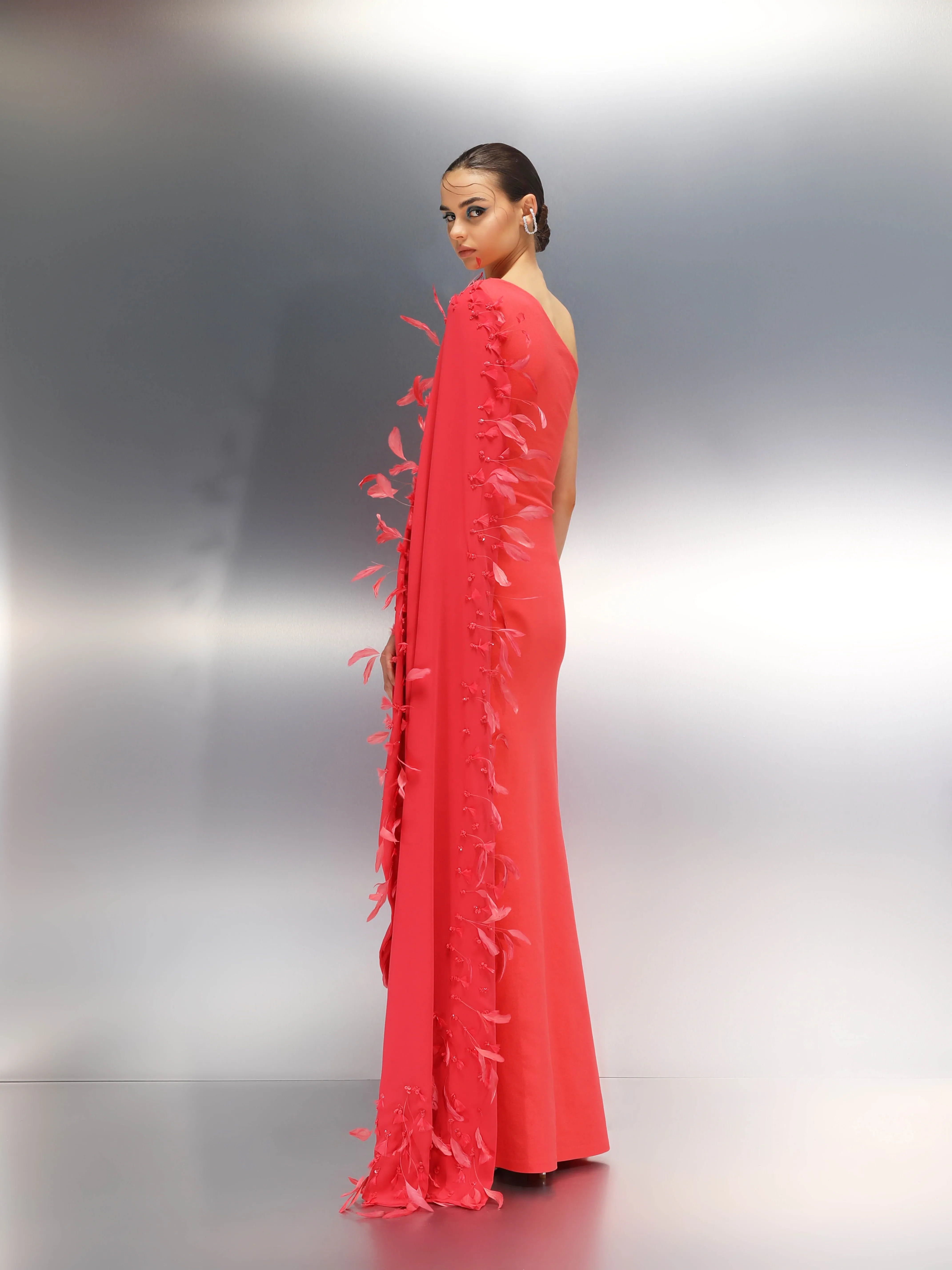 Velvety Couture Women's RICCHI Sugar Coral Dress