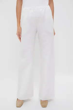 White Anish Textured Pants