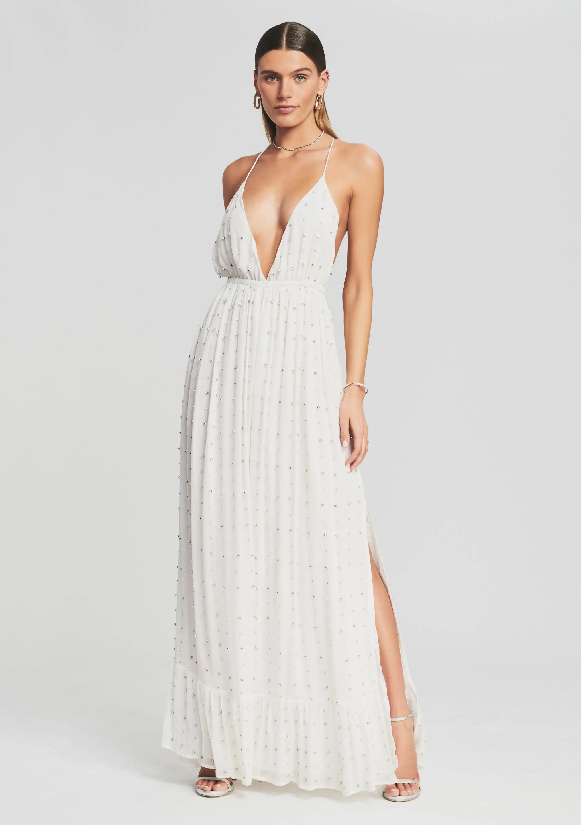 Zadie Embellished Silk Chiffon Dress