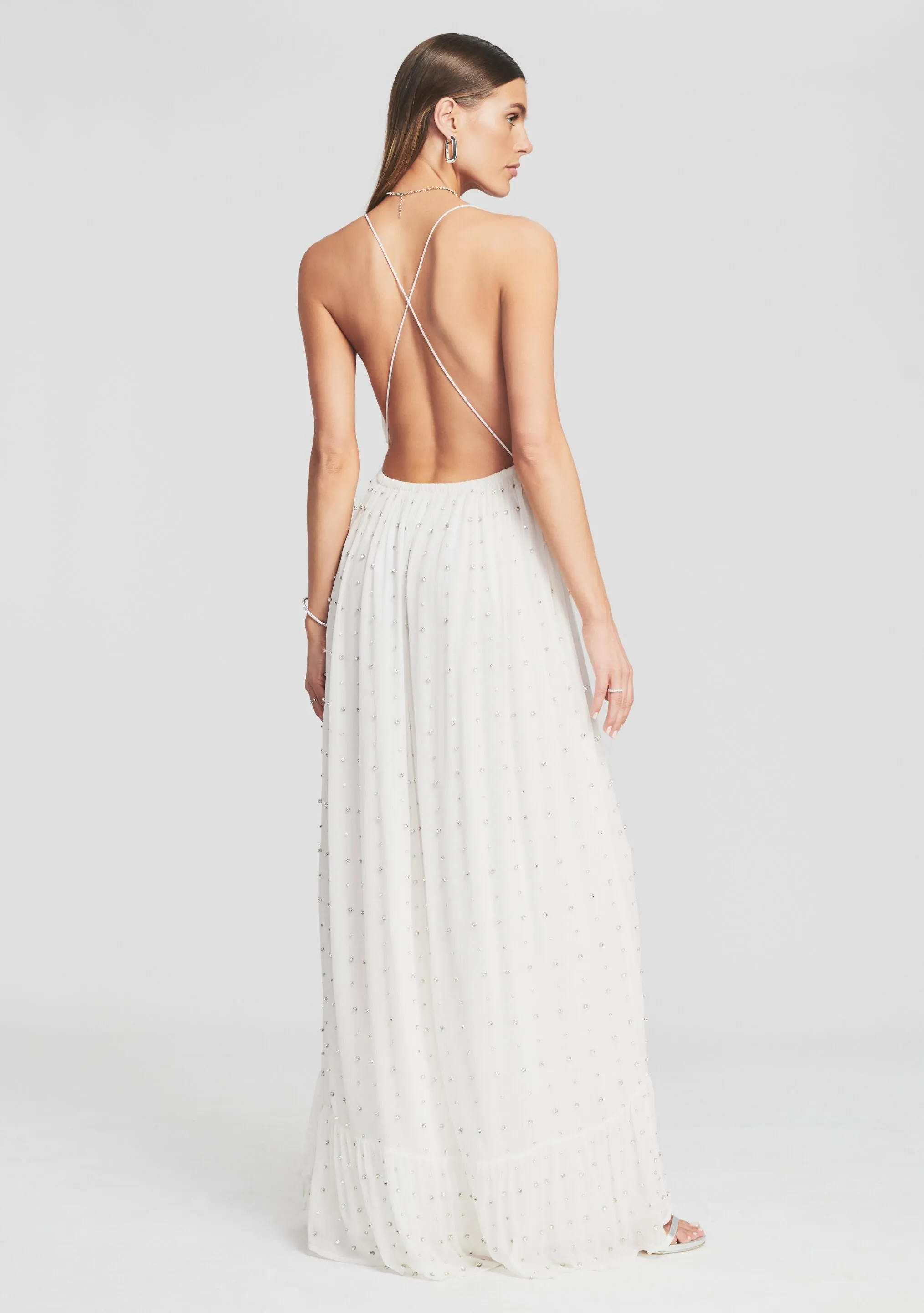 Zadie Embellished Silk Chiffon Dress